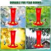 imageFEED GARDEN 10oz Plastic Hummingbird Feeders for Outdoors  2 Pack Ant ampamp Bee Proof 6 Feeding Ports Easy Clean Red Nectar Feeders for Outside Hanging Gifts for MomRed 10OZ2Pack