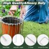 imageFEED GARDEN 12 Inch 50 Pack Galvanized Landscape Staples 11 Gauge AntiRust Garden Stakes Landscaping Fabric SOD Pins Yard Stakes for Weed Barrier Fabric4 Inch
