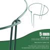 imageFEED GARDEN 12 Pack Plant Support Stakes Peony Cages and Supports Metal Garden Plant Stake10quot Wide x 16quot High Green Half Round Plant Support Rings for Outdoor Indoor Plants Tomato HydrangeaGreen10W x 24H