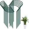 imageFEED GARDEN 12 Pack Plant Support Stakes Peony Cages and Supports Metal Garden Plant Stake10quot Wide x 16quot High Green Half Round Plant Support Rings for Outdoor Indoor Plants Tomato HydrangeaGreen10W x16H