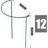 imageFEED GARDEN 12 Pack Plant Support Stakes Peony Cages and Supports Metal Garden Plant Stake10quot Wide x 16quot High Green Half Round Plant Support Rings for Outdoor Indoor Plants Tomato HydrangeaGreen10W x16H