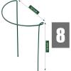 imageFEED GARDEN 12 Pack Plant Support Stakes Peony Cages and Supports Metal Garden Plant Stake10quot Wide x 16quot High Green Half Round Plant Support Rings for Outdoor Indoor Plants Tomato HydrangeaGreen10W x 24H
