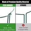 imageFEED GARDEN 12 Pack Plant Support Stakes Peony Cages and Supports Metal Garden Plant Stake10quot Wide x 16quot High Green Half Round Plant Support Rings for Outdoor Indoor Plants Tomato HydrangeaGreen10W x 24H