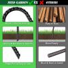 imageFEED GARDEN 16 Inch 16 Pack Rebar Stakes Heavy Duty J Hook Galvanized Steel Ground Stakes Tent Stakes Ground Anchors Chain Link Fence Stakes Trampoline Stakes BlackBlack