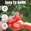 imageFEED GARDEN 2 Pack 16 OZ Hummingbird Feeders for Outdoor 5 Feeder Ports Ant Bee Proof LeakProof Cleaning Brushes Nectar Easy Clean Fill Bird Feeder for Garden Red Dcor Gifts for Mom2 Pack