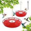 imageFEED GARDEN 2 Pack 16 OZ Hummingbird Feeders for Outdoor 5 Feeder Ports Ant Bee Proof LeakProof Cleaning Brushes Nectar Easy Clean Fill Bird Feeder for Garden Red Dcor Gifts for Mom2 Pack