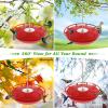 imageFEED GARDEN 2 Pack 16 OZ Hummingbird Feeders for Outdoor 5 Feeder Ports Ant Bee Proof LeakProof Cleaning Brushes Nectar Easy Clean Fill Bird Feeder for Garden Red Dcor Gifts for Mom2 Pack