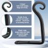 imageFEED GARDEN 2 Pack 8 Inch Hanging Plant Bracket Wall Hooks Decorative Plant Hangers for Outdoor Hanging Bird Feeders Wind Chimes Plant Baskets BlackBlack