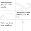 imageFEED GARDEN 2 Pack 8 Inch Hanging Plant Bracket Wall Hooks Decorative Plant Hangers for Outdoor Hanging Bird Feeders Wind Chimes Plant Baskets BlackWhite