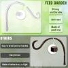 imageFEED GARDEN 2 Pack 8 Inch Hanging Plant Bracket Wall Hooks Decorative Plant Hangers for Outdoor Hanging Bird Feeders Wind Chimes Plant Baskets BlackWhite