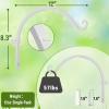 imageFEED GARDEN 2 Pack 8 Inch Hanging Plant Bracket Wall Hooks Decorative Plant Hangers for Outdoor Hanging Bird Feeders Wind Chimes Plant Baskets BlackWhite