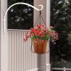 imageFEED GARDEN 2 Pack 8 Inch Hanging Plant Bracket Wall Hooks Decorative Plant Hangers for Outdoor Hanging Bird Feeders Wind Chimes Plant Baskets BlackWhite