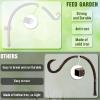imageFEED GARDEN 2 Pack 8 Inch Hanging Plant Bracket Wall Hooks Decorative Plant Hangers for Outdoor Hanging Bird Feeders Wind Chimes Plant Baskets BlackWhite