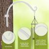 imageFEED GARDEN 2 Pack 8 Inch Hanging Plant Bracket Wall Hooks Decorative Plant Hangers for Outdoor Hanging Bird Feeders Wind Chimes Plant Baskets BlackWhite