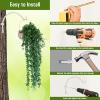 imageFEED GARDEN 2 Pack 8 Inch Hanging Plant Bracket Wall Hooks Decorative Plant Hangers for Outdoor Hanging Bird Feeders Wind Chimes Plant Baskets BlackWhite