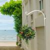 imageFEED GARDEN 2 Pack 8 Inch Hanging Plant Bracket Wall Hooks Decorative Plant Hangers for Outdoor Hanging Bird Feeders Wind Chimes Plant Baskets BlackWhite