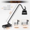 imageFEED GARDEN 31 Inch Heavy Duty Deck Hook NonSlip Clamp 360 Degree Swivel Black for Bird Feeders Planters Suet Baskets Lanterns Wind Chimes 2 Pack135 Inch