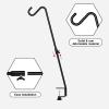 imageFEED GARDEN 31 Inch Heavy Duty Deck Hook NonSlip Clamp 360 Degree Swivel Black for Bird Feeders Planters Suet Baskets Lanterns Wind Chimes 2 Pack29 Inch