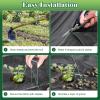 imageFEED GARDEN 4FT x 100FT Landscape Fabric Weed Barrier Fabric Heavy Duty 32oz Ground Cover Geotextile Fabric for Gardening with 30 UShaped Stakes 2 Pack 4x50FT4FTx100FT