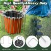 imageFEED GARDEN 6 Inch 50 Pcs Galvanized Landscape Staples 50 Pcs Gaskets Pick Hook Garden Stakes 11 Gauge AntiRust Landscaping Fabric SOD Pins U Shaped Yard Turf Stakes for Weed Barrier Fabric200