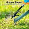 imageFEED GARDEN 7 Inch Tent Stakes 20 Pack Yard Inflatable Stakes for Outdoor Decorations Metal Pegs Heavy Duty Garden Hooks Camping Tent Spikes for Canopies Tarp and Outdoor Christmas Decorations50