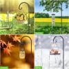 imageFEED GARDEN Adjustable 32 Inch Small Shepherds Hooks for Outdoor Garden Hooks for Lanterns Sheperds Hook for Hanging Plants Bird Feeders Solar Lights Mason Jars Weddings Decor2 Pack4