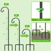 imageFEED GARDEN Adjustable 32 Inch Small Shepherds Hooks for Outdoor Garden Hooks for Lanterns Sheperds Hook for Hanging Plants Bird Feeders Solar Lights Mason Jars Weddings Decor2 Pack4