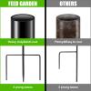 imageFEED GARDEN Adjustable 32 Inch Small Shepherds Hooks for Outdoor Garden Hooks for Lanterns Sheperds Hook for Hanging Plants Bird Feeders Solar Lights Mason Jars Weddings Decor2 Pack4