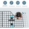 imageFEED GARDEN Adjustable Dog Car Barrier for SUVsVehicles Trucks Upgraded UniversalFit Pet Divider Gate Large Pet Barrier for Cargo Area 366quot to 606quot Width Black