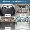 imageFEED GARDEN Adjustable Dog Car Barrier for SUVsVehicles Trucks Upgraded UniversalFit Pet Divider Gate Large Pet Barrier for Cargo Area 366quot to 606quot Width Black