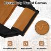 imageFEED GARDEN Firewood Carrier with Handles Log Carrier for Firewood Waxed Canvas Fire Wood Carrier Bag for Indoor Fireplace Wood Stove Accessories and Outdoor Camping Brown