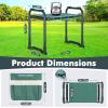 imageFEED GARDEN Garden Kneeler and Seat Garden Stool with 10quot Wide Soft Kneeling Pad Heavy Duty Gardening Bench Chair with 2 Tool Pouches Gardening Gifts for Women Seniors Women Mom Men Green