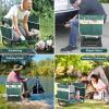 imageFEED GARDEN Garden Kneeler and Seat Garden Stool with 10quot Wide Soft Kneeling Pad Heavy Duty Gardening Bench Chair with 2 Tool Pouches Gardening Gifts for Women Seniors Women Mom Men Green