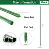 imageFEED GARDEN Garden Stakes 24 Inch 2ft 25 PackSturdy Plant Metal Sticks SupportPlastic Coated Plant StakesTomato StakesBeansTrees1