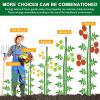 imageFEED GARDEN Garden Stakes 24 Inch 2ft 25 PackSturdy Plant Metal Sticks SupportPlastic Coated Plant StakesTomato StakesBeansTrees40