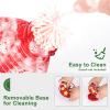 imageFEED GARDEN Glass Hummingbird Feeders for Outdoors Hanging 26 OZ Humming Birds Feeders with 6 Feeding Ports ampamp Builtin Ant Moat Bird Feeder for Outside Hummingbird Gifts for Mom Red 1 Pack2