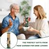 imageFEED GARDEN Metal Tube Bird Feeders for Outdoors Hanging 6Port Bird Feeder for Outside Finch Feeders for Outside Squirrel Proof Bird Feeders with Heavy Duty Metal Lid ChewProof2