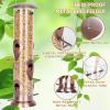 imageFEED GARDEN Metal Tube Bird Feeders for Outdoors Hanging 6Port Bird Feeder for Outside Finch Feeders for Outside Squirrel Proof Bird Feeders with Heavy Duty Metal Lid ChewProof1