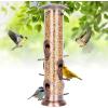 imageFEED GARDEN Metal Tube Bird Feeders for Outdoors Hanging 6Port Bird Feeder for Outside Finch Feeders for Outside Squirrel Proof Bird Feeders with Heavy Duty Metal Lid ChewProof1