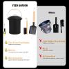 imageFEED GARDEN Mini Ash Bucket with LidShovelBroom and Screwdriver 13 Gallon Fireplace Metal BucketPellet Charcoal Bucket Ash Can for Fireplace Fire PitsHearthWood StovesIndoor OutdoorBlack25 Gallon