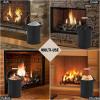 imageFEED GARDEN Mini Ash Bucket with LidShovelBroom and Screwdriver 13 Gallon Fireplace Metal BucketPellet Charcoal Bucket Ash Can for Fireplace Fire PitsHearthWood StovesIndoor OutdoorBlack25 Gallon