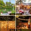 imageFEED GARDEN String Light Pole for Deck  2 Pack 98FT for Outside Hanging Steel String Poles for Outdoor Decoration Garden Backyard Patio Lighting Stand for Parties Christmas Wedding2 pack