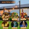 imageFEED GARDEN String Light Pole for Deck  2 Pack 98FT for Outside Hanging Steel String Poles for Outdoor Decoration Garden Backyard Patio Lighting Stand for Parties Christmas Wedding4 pack