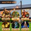 imageFEED GARDEN String Light Pole for Deck  2 Pack 98FT for Outside Hanging Steel String Poles for Outdoor Decoration Garden Backyard Patio Lighting Stand for Parties Christmas Wedding2 pack