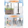 imageFEED GARDEN String Light Pole for Deck  2 Pack 98FT for Outside Hanging Steel String Poles for Outdoor Decoration Garden Backyard Patio Lighting Stand for Parties Christmas Wedding4 pack
