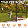 imageFEED GARDEN String Light Pole for Deck  2 Pack 98FT for Outside Hanging Steel String Poles for Outdoor Decoration Garden Backyard Patio Lighting Stand for Parties Christmas Wedding4 pack