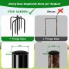 imageFEED GARDEN Upgrade Version Adjustable Shepherds Hook Bird Feeder Pole with 7 Prongs Base 76 Inch Tall Heavy Duty Outdoor Garden Poles for Hanging Bird Feeders Plant Baskets Black 1 Pack2