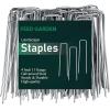 imageFEED GARDEN 12 Inch 50 Pack Galvanized Landscape Staples 11 Gauge AntiRust Garden Stakes Landscaping Fabric SOD Pins Yard Stakes for Weed Barrier Fabric4 Inch