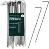 imageFEED GARDEN 7 Inch Tent Stakes 20 Pack Yard Inflatable Stakes for Outdoor Decorations Metal Pegs Heavy Duty Garden Hooks Camping Tent Spikes for Canopies Tarp and Outdoor Christmas Decorations20
