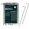imageFEED GARDEN 7 Inch Tent Stakes 20 Pack Yard Inflatable Stakes for Outdoor Decorations Metal Pegs Heavy Duty Garden Hooks Camping Tent Spikes for Canopies Tarp and Outdoor Christmas Decorations50